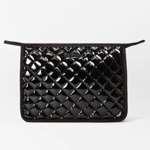 MZ Wallace Metro Clutch Black Lacquer